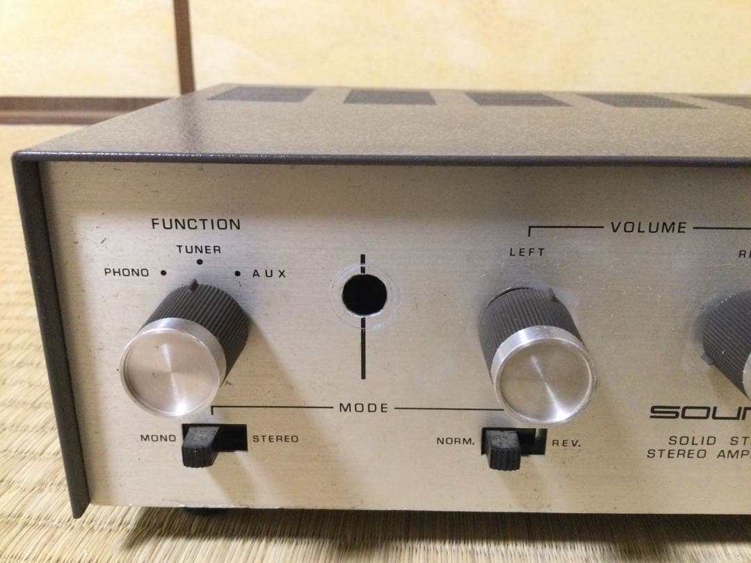 日本サウンド プリメインアンプ SAQ-202 ジャンク品 当時箱 L343