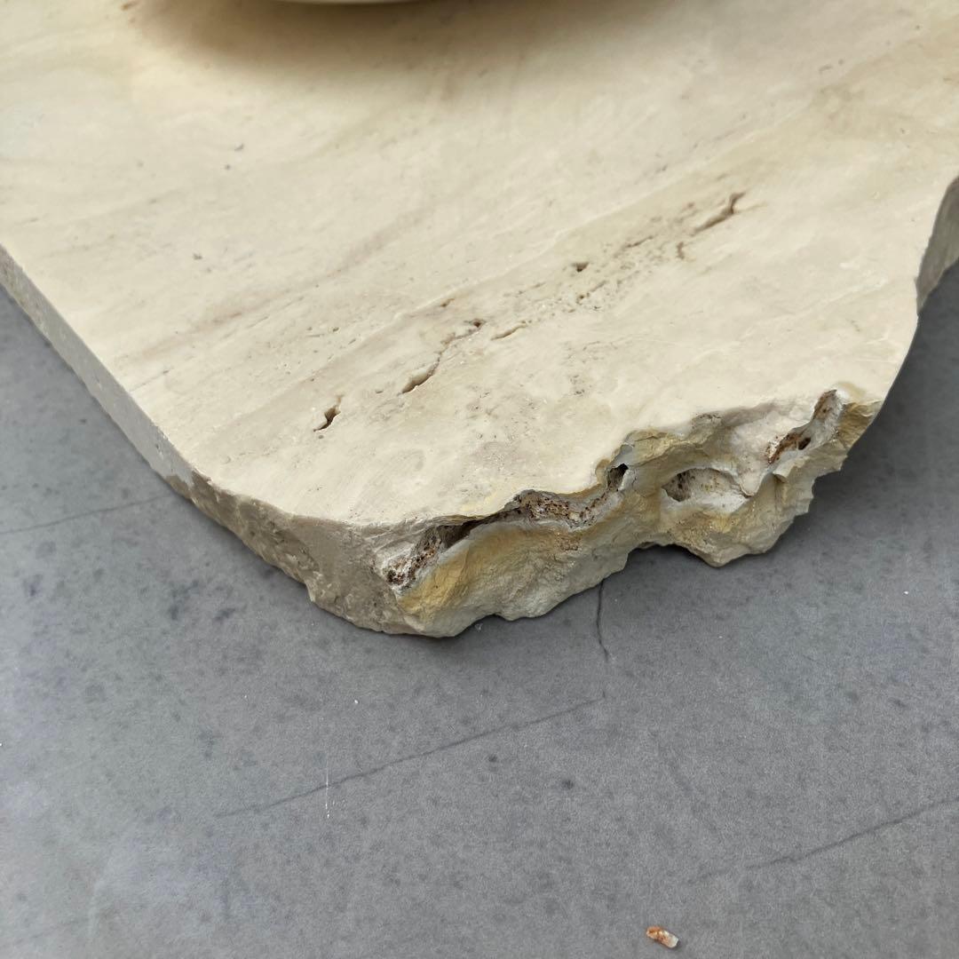 大理石プレート　アクセサリープレート　トラバーチン　トレイ　ディスプレイ