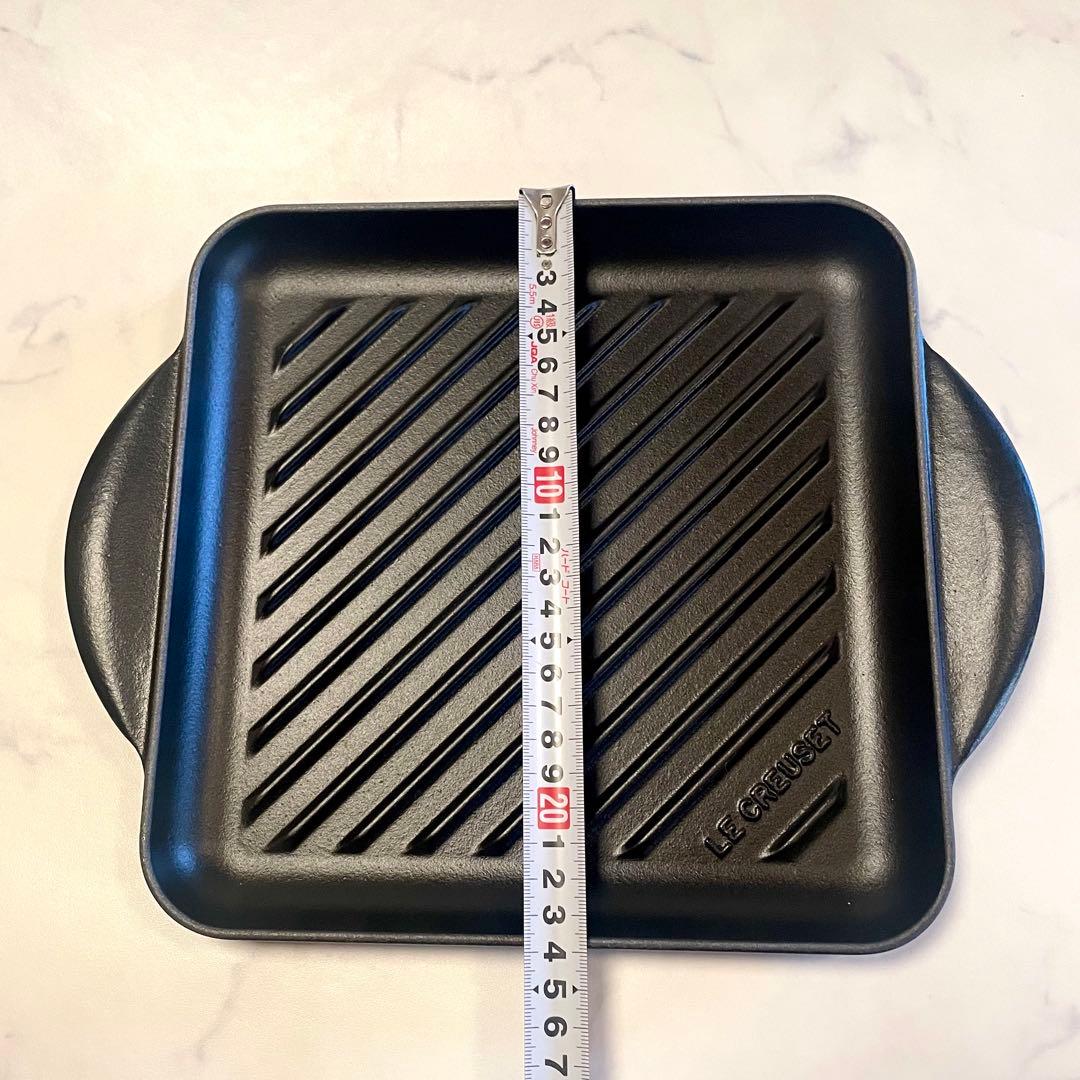LE CREUSET⭐︎ルクレーゼ　鋳鉄　グリルパン 正方形　24cm ブラック