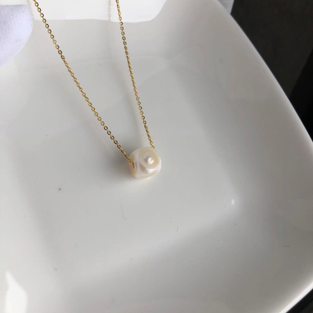 オリジナルデザイン　LUCK DICEシリーズ淡水パール　ネックレス　MR35