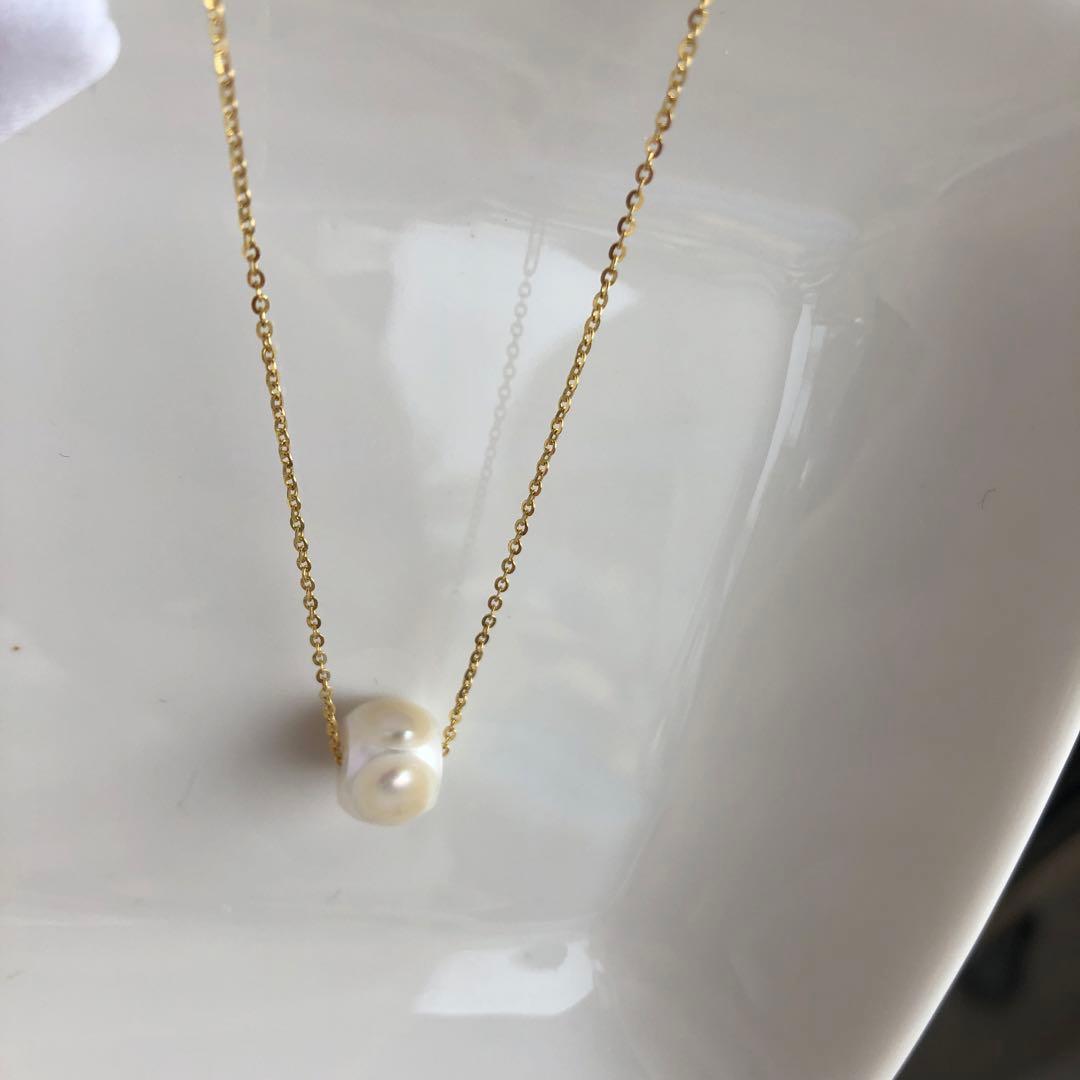 オリジナルデザイン　LUCK DICEシリーズ淡水パール　ネックレス　MR35