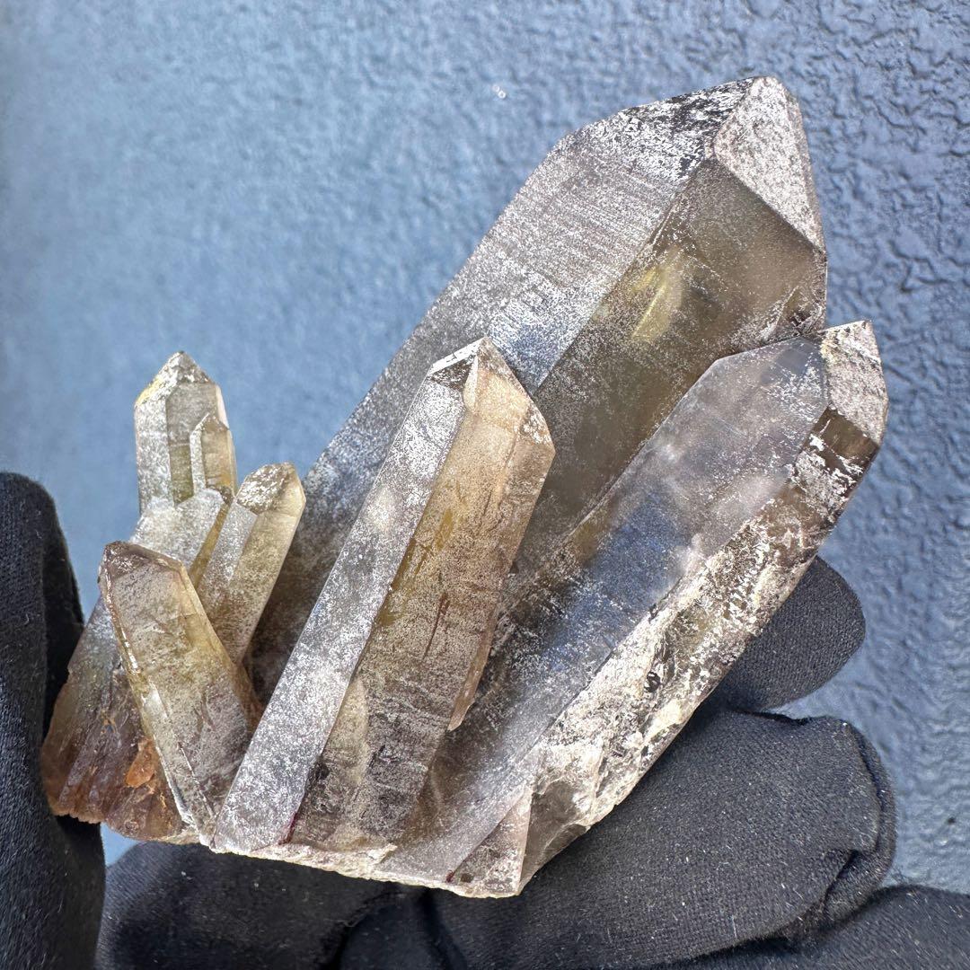 【開運·魔除 】爆アレ❗️スモーキーシトリン水晶 クラスター 天然石A1630