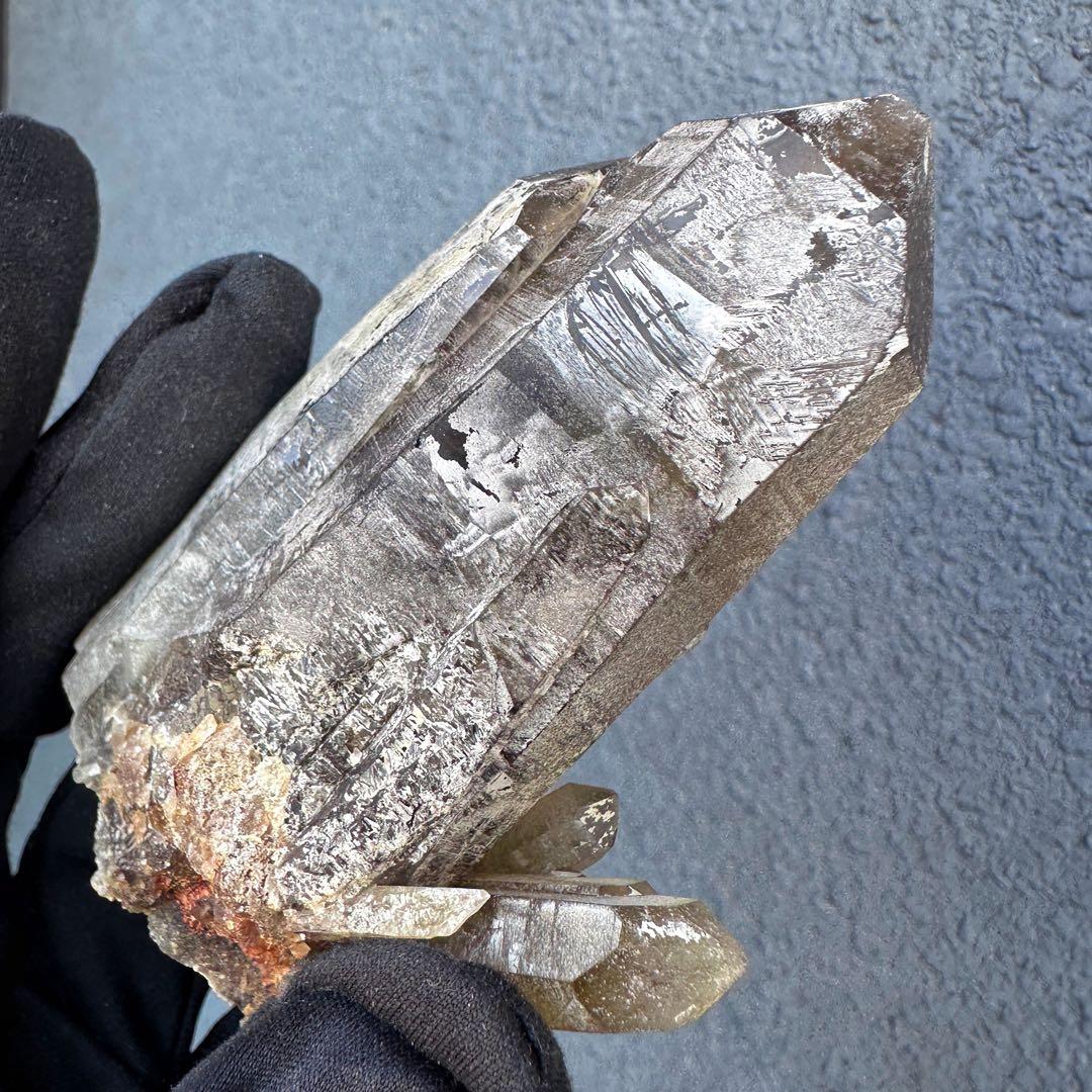 【開運·魔除 】爆アレ❗️スモーキーシトリン水晶 クラスター 天然石A1630