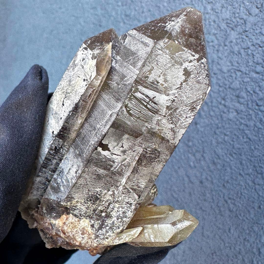 【開運·魔除 】爆アレ❗️スモーキーシトリン水晶 クラスター 天然石A1630