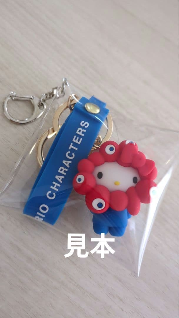 お値下げ中!!大坂万博 ミャクミャクキーホルダー　 キティちゃんケースつき
