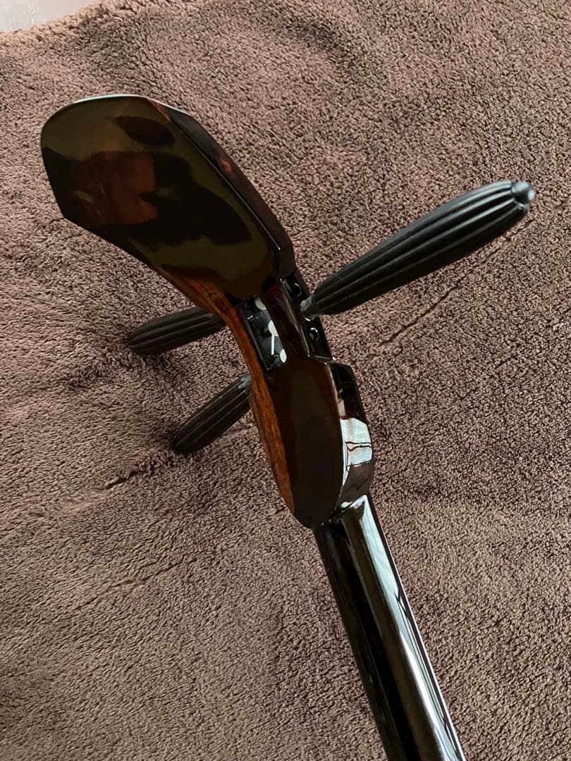 沖縄三線貴重本島産黒木鶉目与那城型本皮一枚張りスンチ塗り期間限定出品