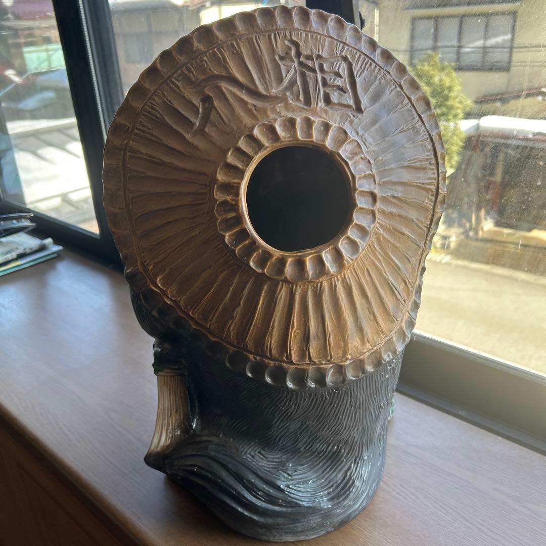 陶器製たぬきの置物 約50cm