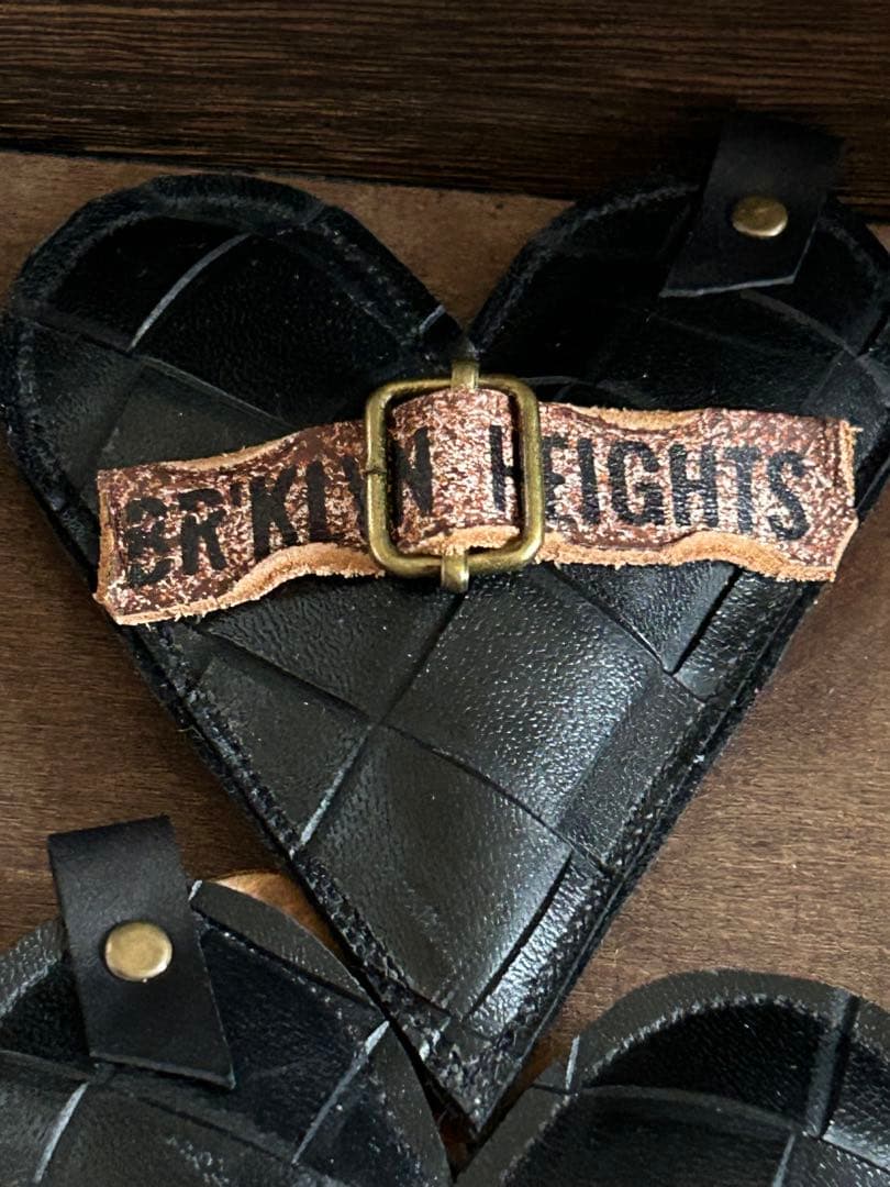 型押しレザー(合皮)ぷっくりハート　No.19