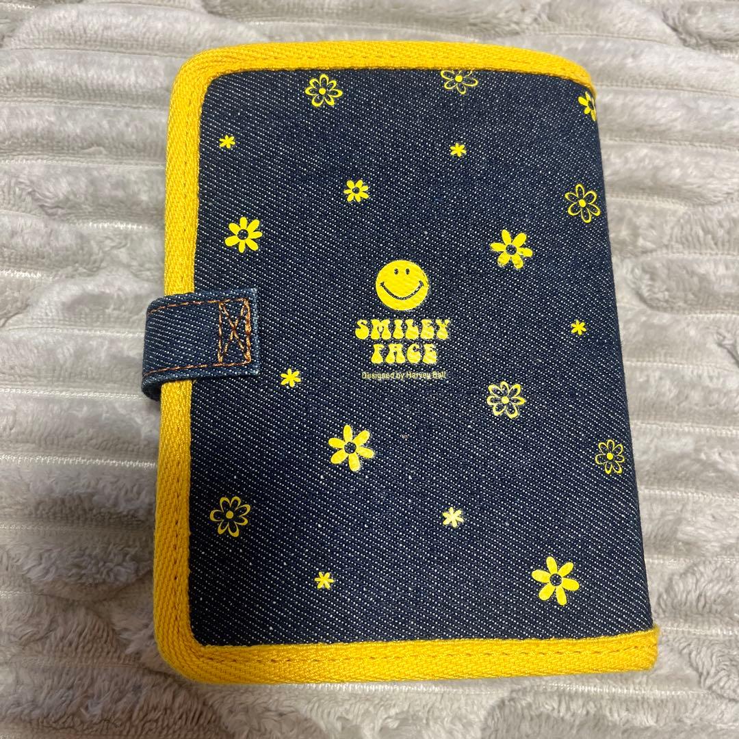 平成レトロ　スマイリーシール手帳　ワンはむランチシール帳　デニム　スマイル