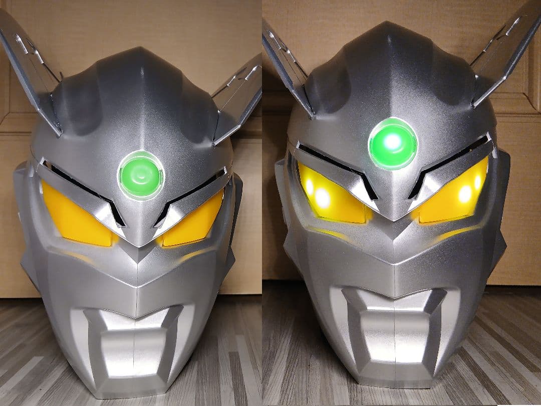 ★発光 【ウルトラマンゼロ】 1/1 コスプレ マスク お面 検)ウルトラマン