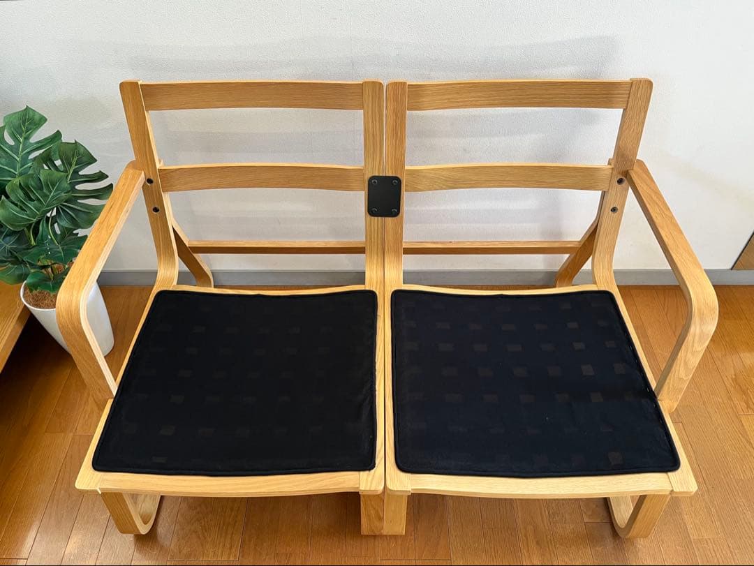 無印良品 リビングでもダイニングでもつかえるソファチェア 2人掛け　MUJI