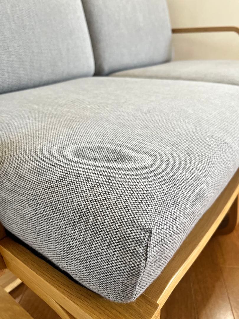 無印良品 リビングでもダイニングでもつかえるソファチェア 2人掛け　MUJI