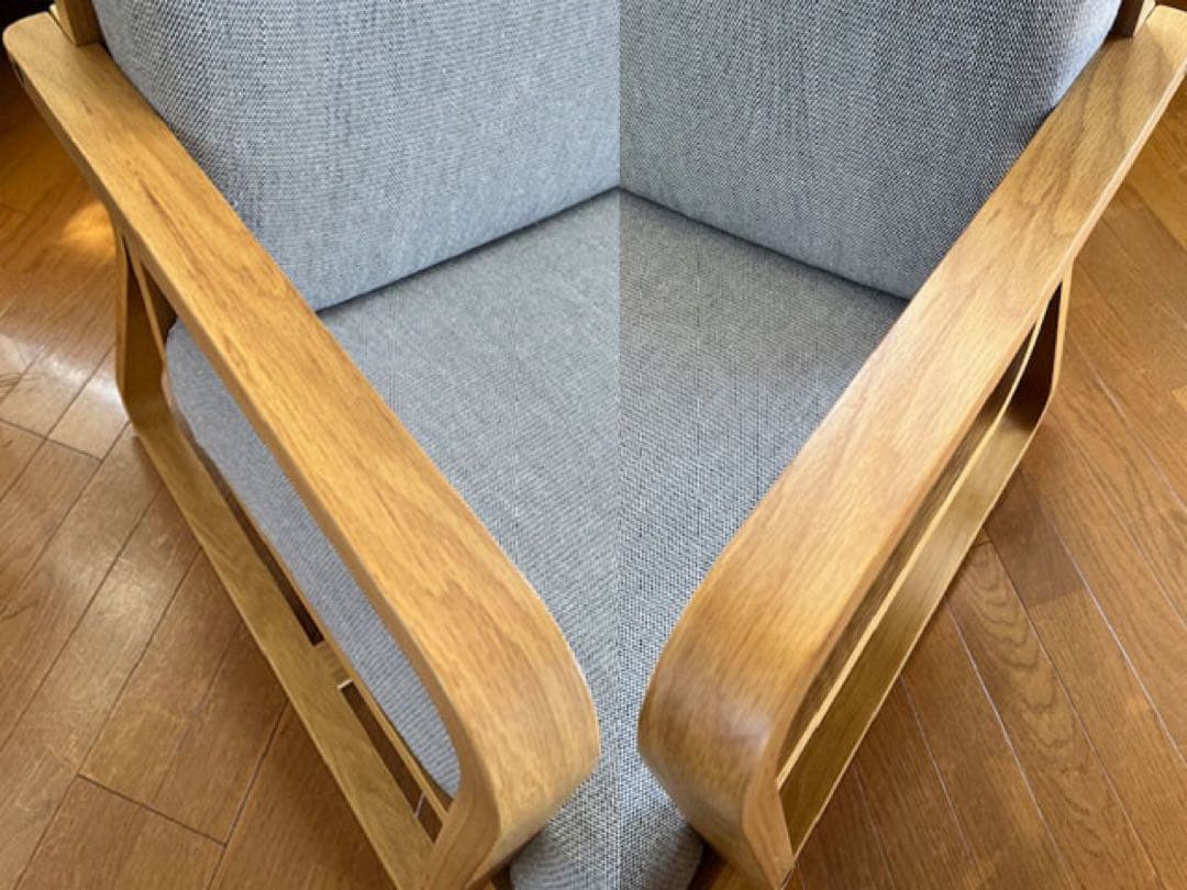 無印良品 リビングでもダイニングでもつかえるソファチェア 2人掛け　MUJI