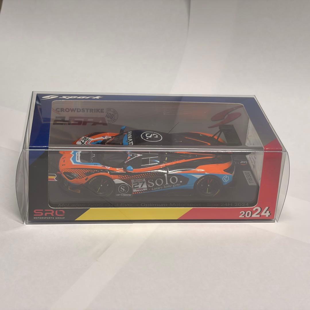 ミニカー spark 1/43 720s gt3 evo optimum ms no,27