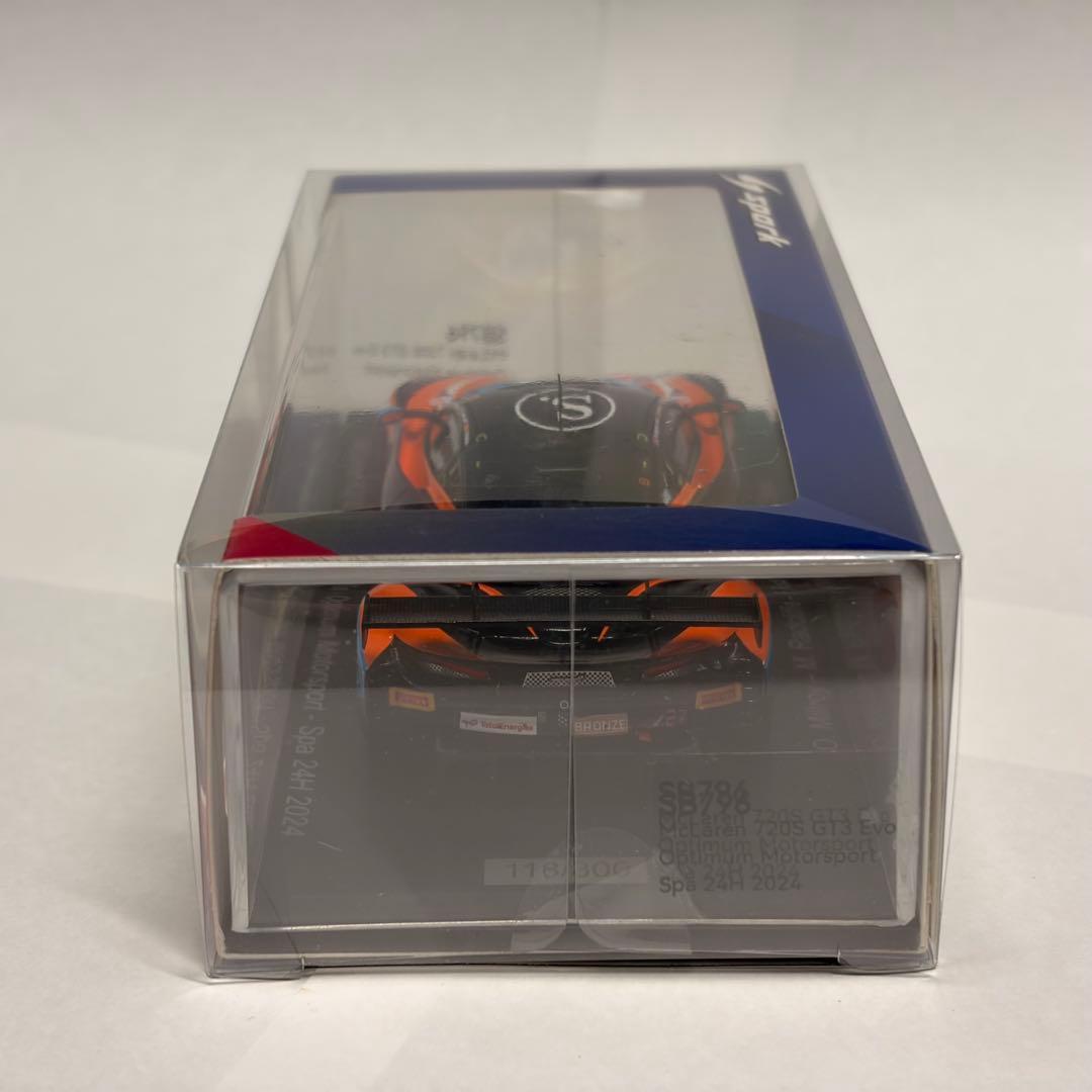 ミニカー spark 1/43 720s gt3 evo optimum ms no,27