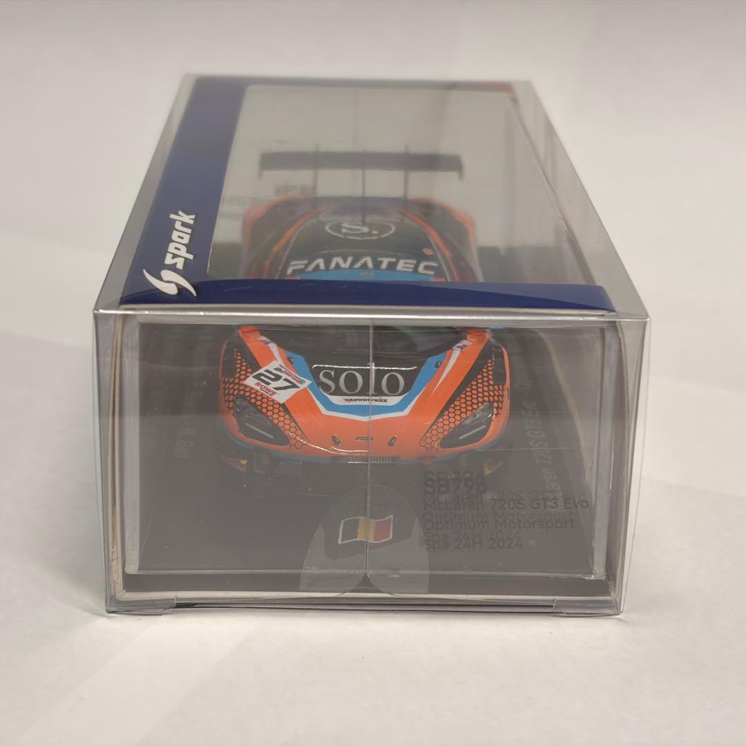 ミニカー spark 1/43 720s gt3 evo optimum ms no,27