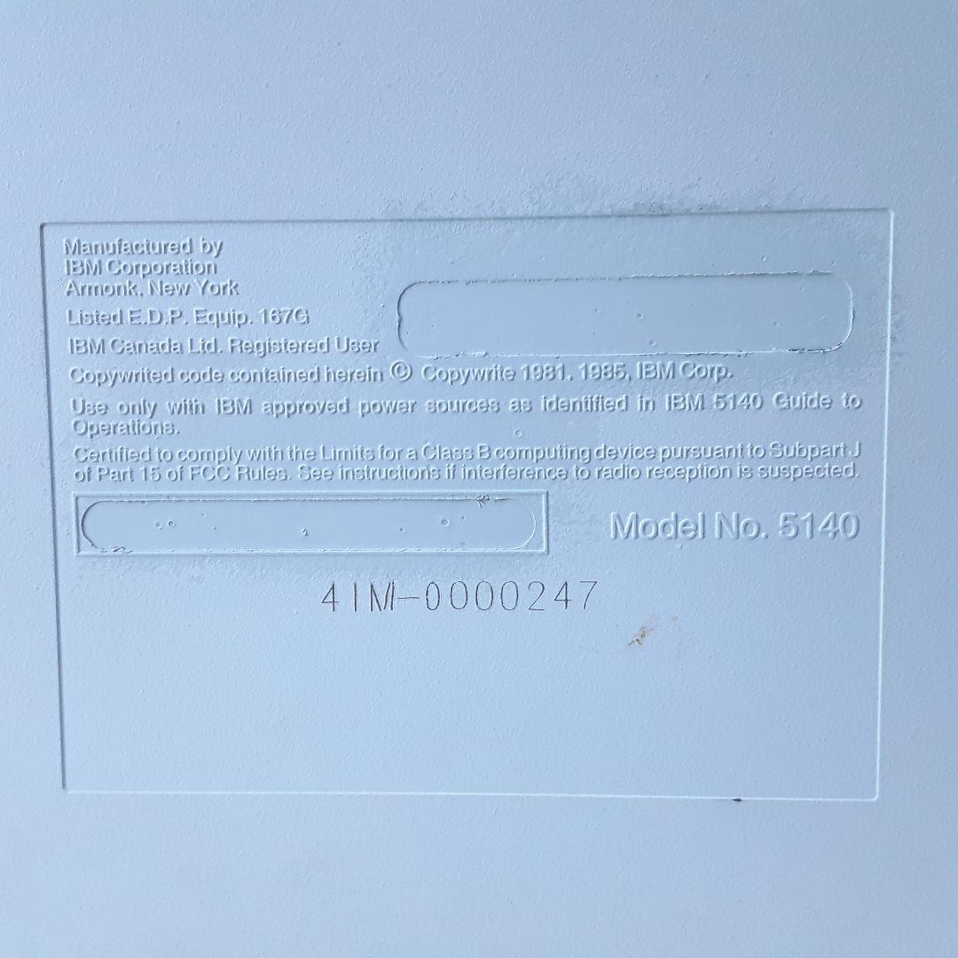 【eBay相当額】IBM 5140 PC Convertible 【本体のみ】