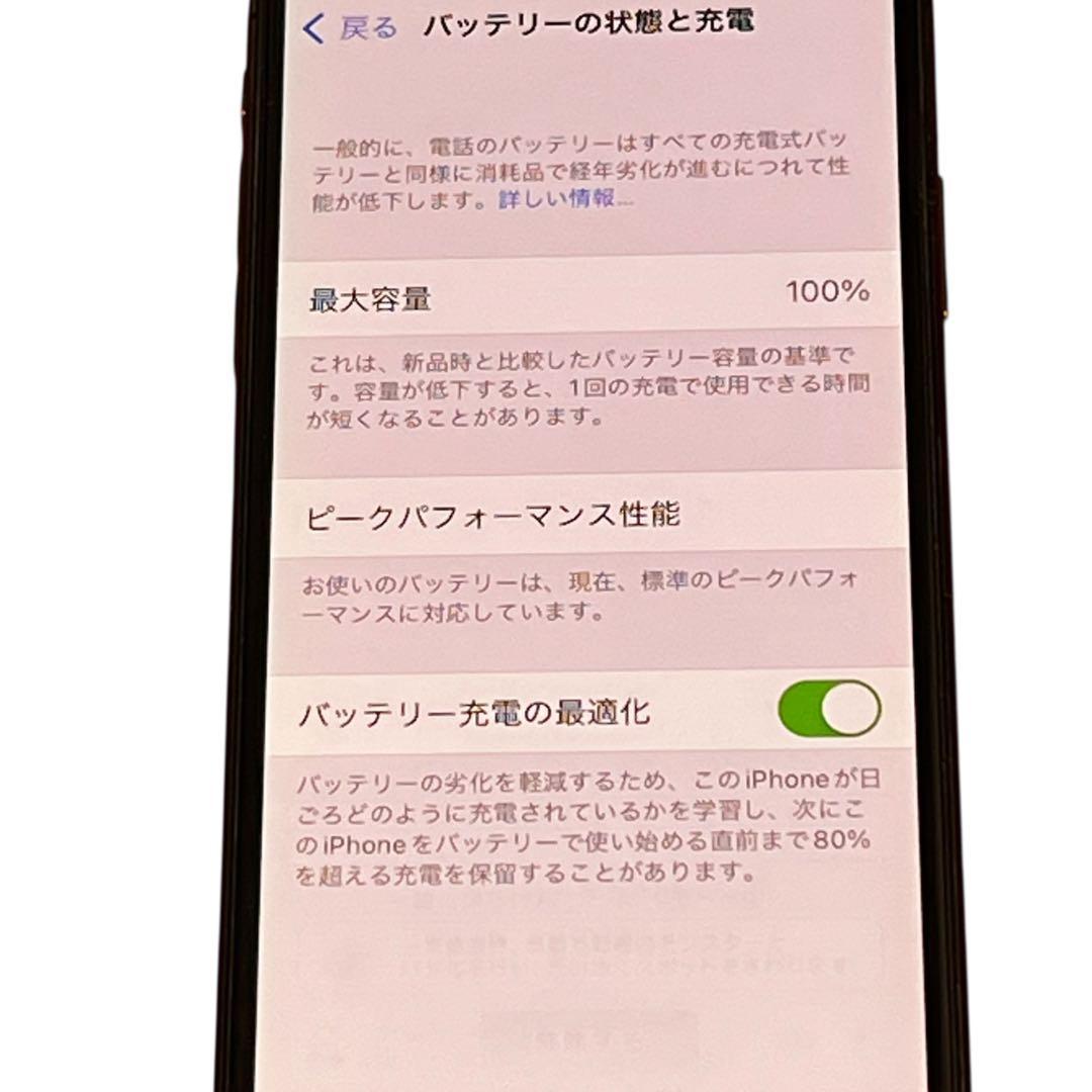 Apple iPhone X スペースグレー 本体　バッテリー100%