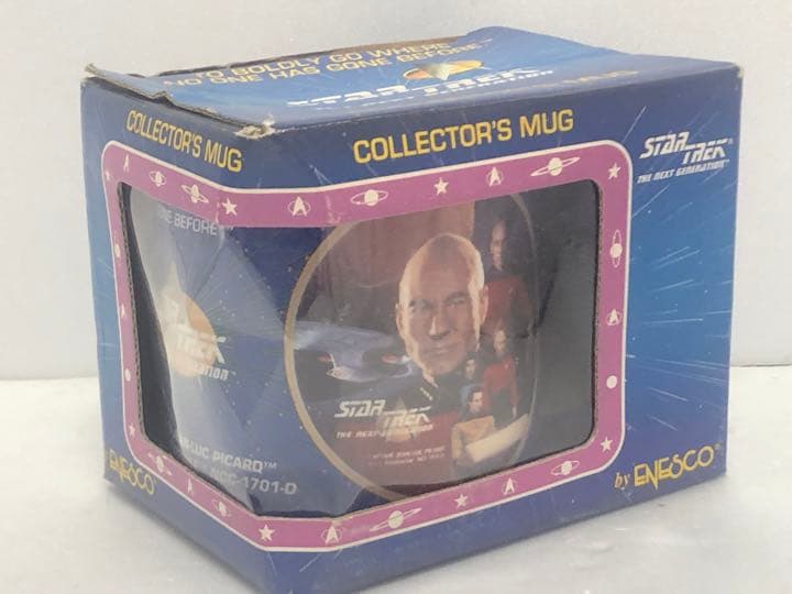 スタートレック　ＴＮＧ　ピカード、データ、ジャッジア　絵皿とマグカップ　セット