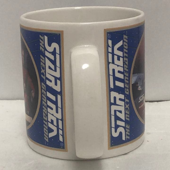 スタートレック　ＴＮＧ　ピカード、データ、ジャッジア　絵皿とマグカップ　セット