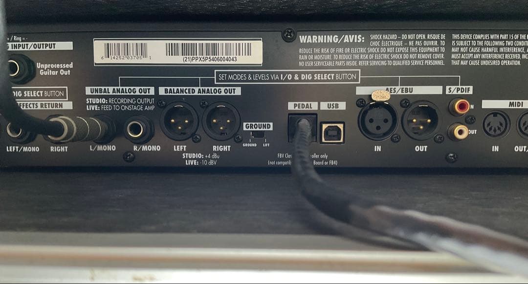 Line 6 POD XT PRO とFBV MK IIペダルとケース音出し確認