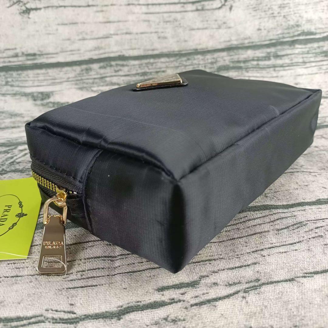 PRADA ノベルティ ナイロン ブラック ポーチ ボックス型