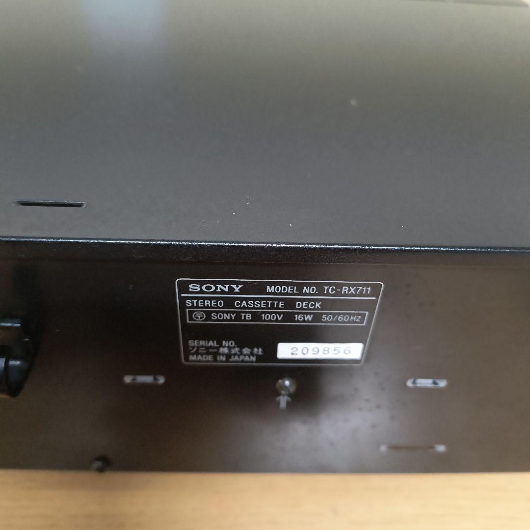 【綺麗】SONY TC-RX711 ステレオカセットデッキ クイックリバース 音