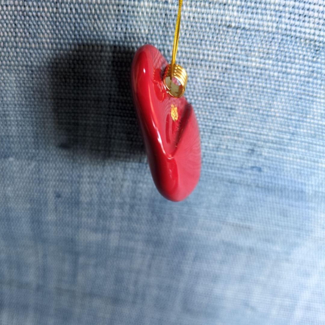 漆ペンダント赤と黒