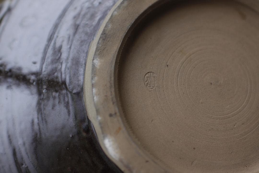 小鹿田焼 大皿　37cm 古作　小鹿田　民芸　バーナードリーチ　昭和