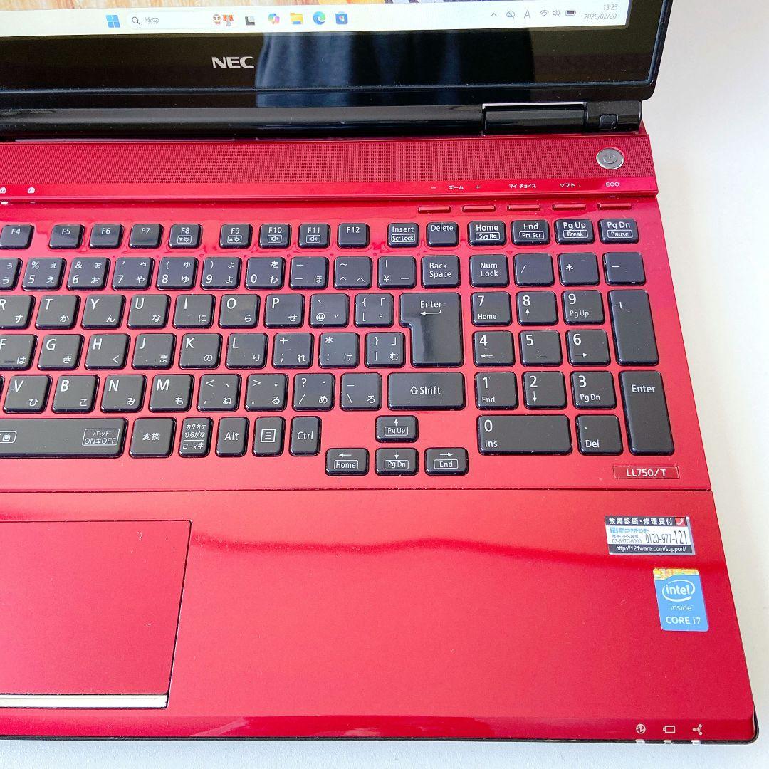 LAVIE/Windows11/Corei7/8GB/NECノートパソコン/10