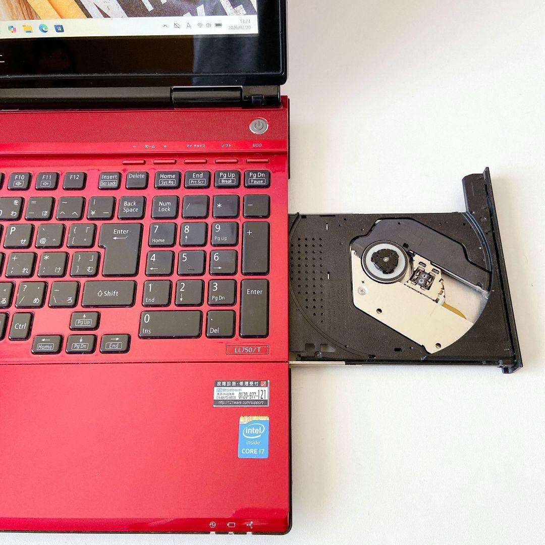 LAVIE/Windows11/Corei7/8GB/NECノートパソコン/10