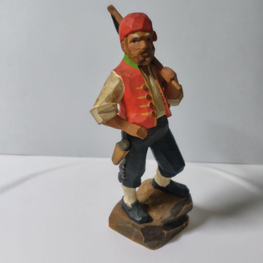 HENNING Wood Carving へニング★木彫り彫刻★パイプをくわえた