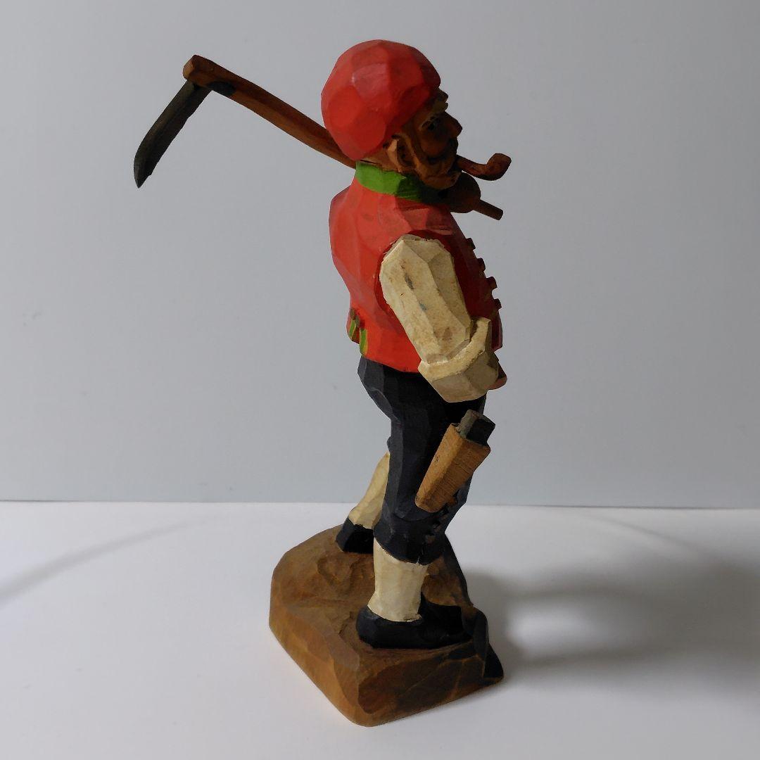HENNING Wood Carving へニング★木彫り彫刻★パイプをくわえた