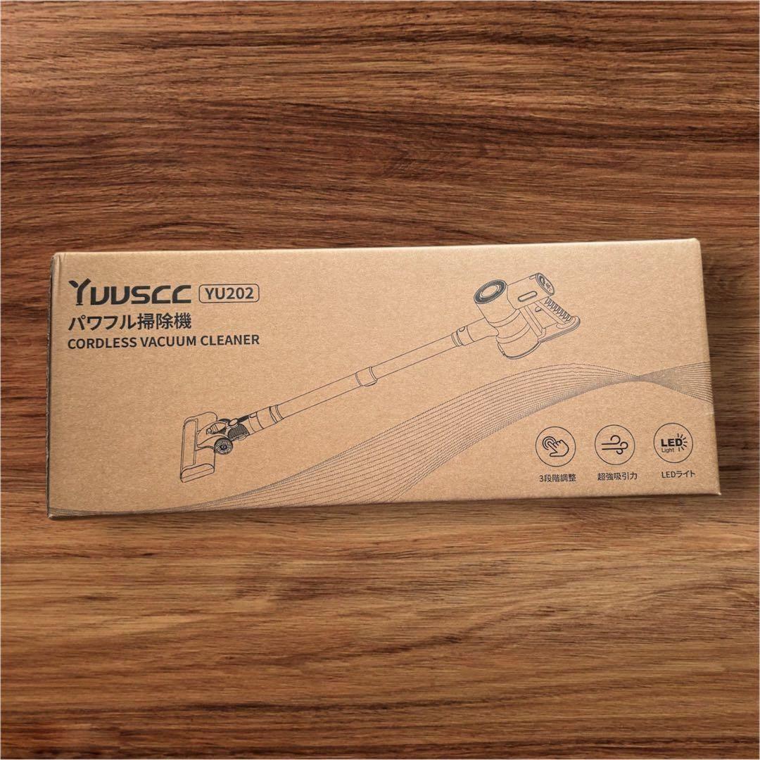 【新品未使用】 コードレス掃除機 70Kpa 550W 自立式 グリーンLED