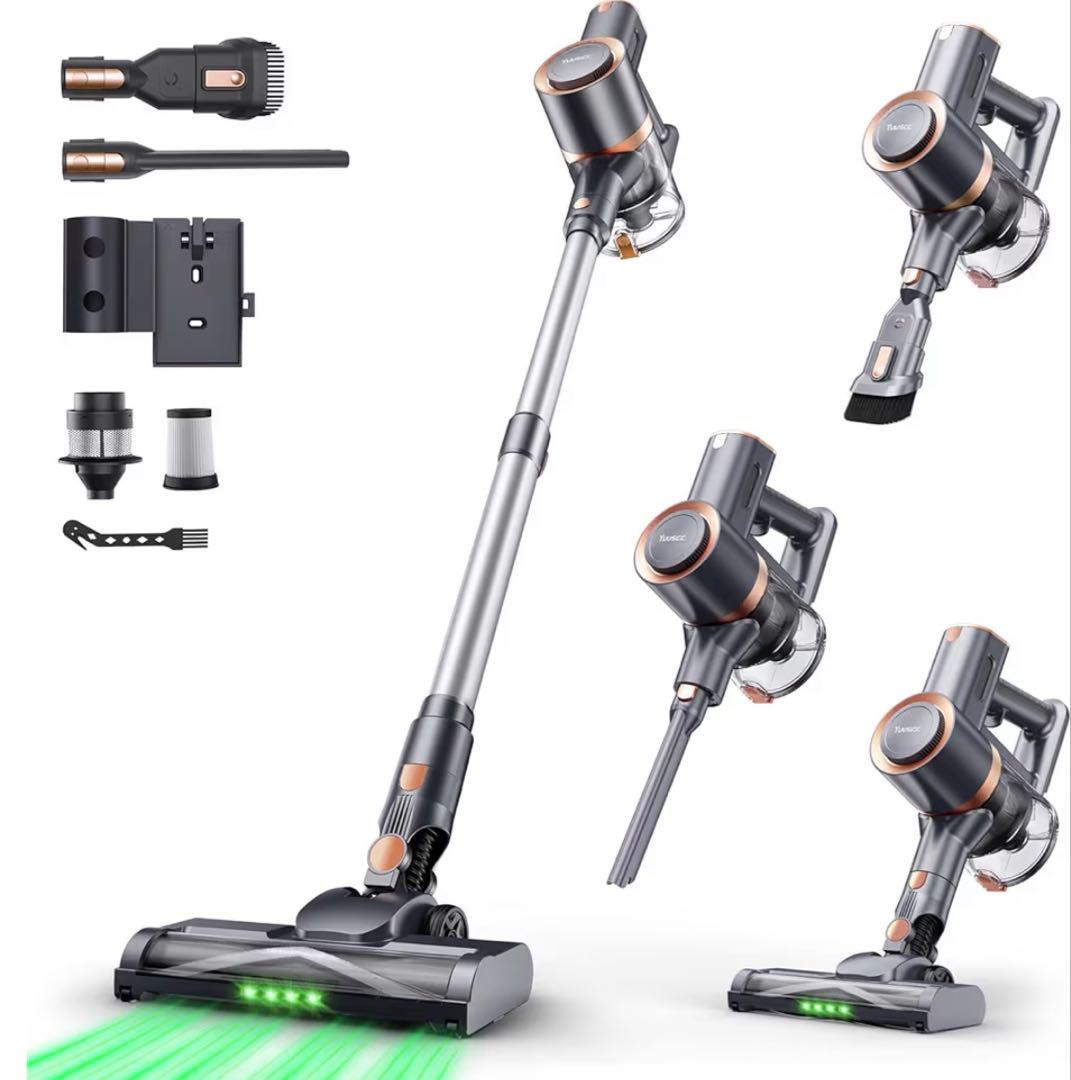 【新品未使用】 コードレス掃除機 70Kpa 550W 自立式 グリーンLED