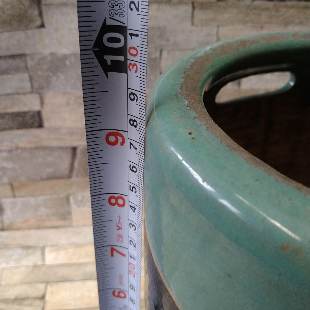 火鉢　3個セット　ばら売り可能　セラミックプランター 緑と黒