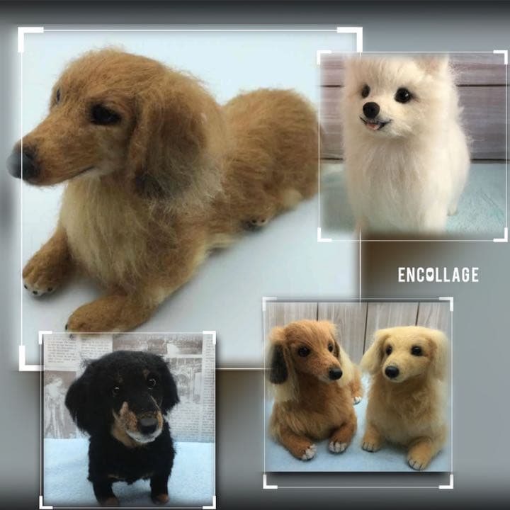 羊毛ワンコオーダー　羊毛フェルト　羊毛フェルト犬