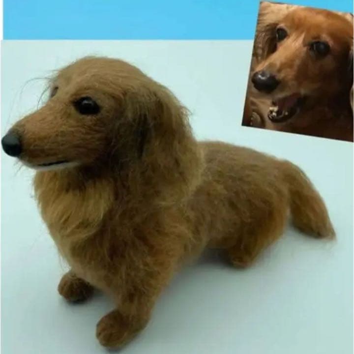 羊毛ワンコオーダー　羊毛フェルト　羊毛フェルト犬