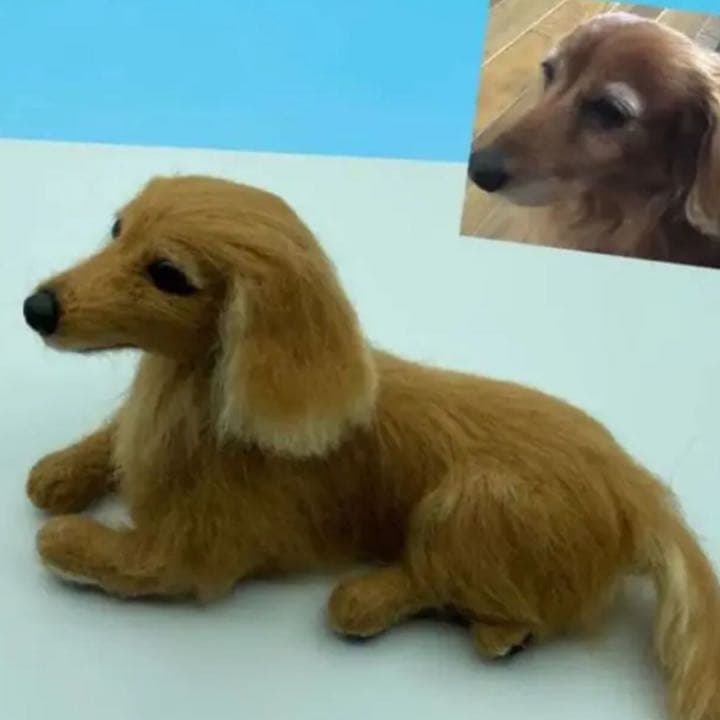 羊毛ワンコオーダー　羊毛フェルト　羊毛フェルト犬