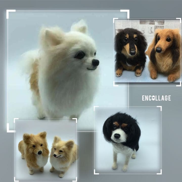 羊毛ワンコオーダー　羊毛フェルト　羊毛フェルト犬