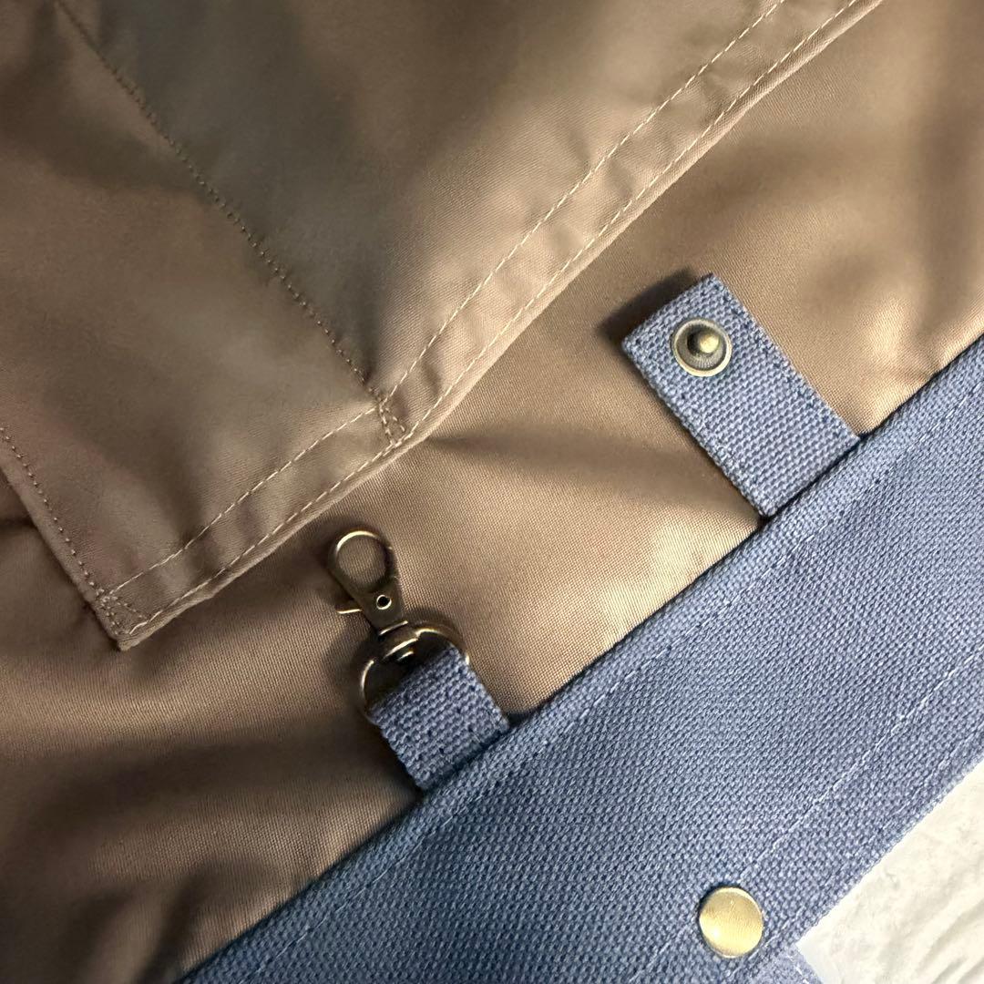 大容量♪L Lサイズ♡帆布♡トートバッグ♡ドライグレー♡☆ハンドメイド