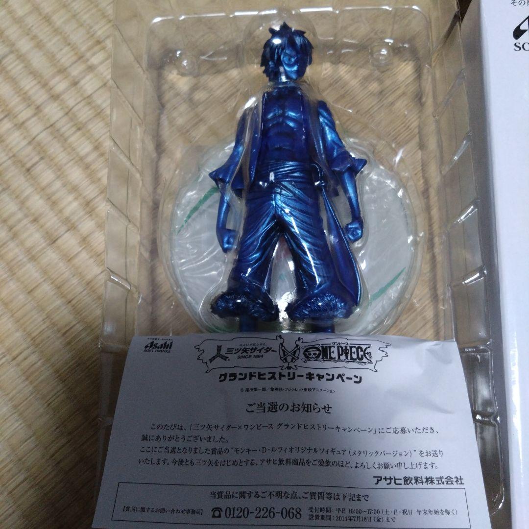 モンキー・D・ルフィ メタリックフィギュア　三ツ矢サイダー当選品