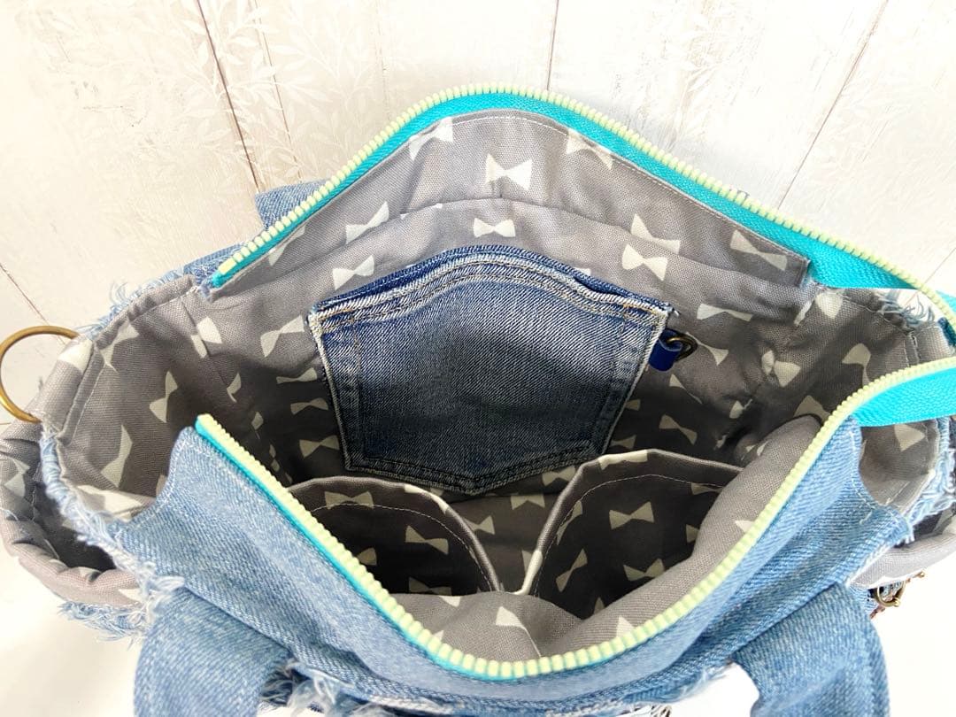 デニムリメイクバックS クマ