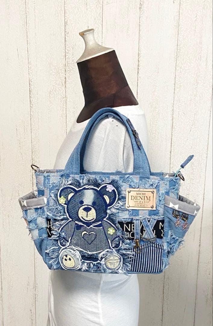 デニムリメイクバックS クマ