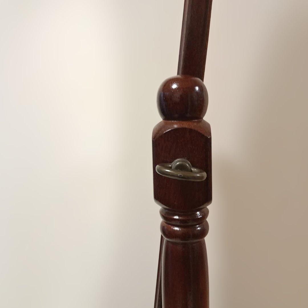 アンティーク オーバル型 ヴィンテージ レトロ スタンドミラー 木製 姿鏡942