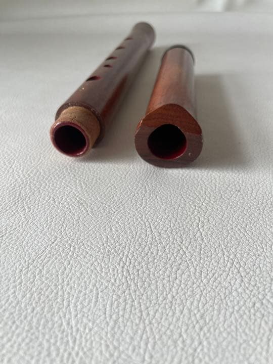 尺八 在銘 蝴蝶 和楽器 楽器 木管 二本継 カバー付属 中古品