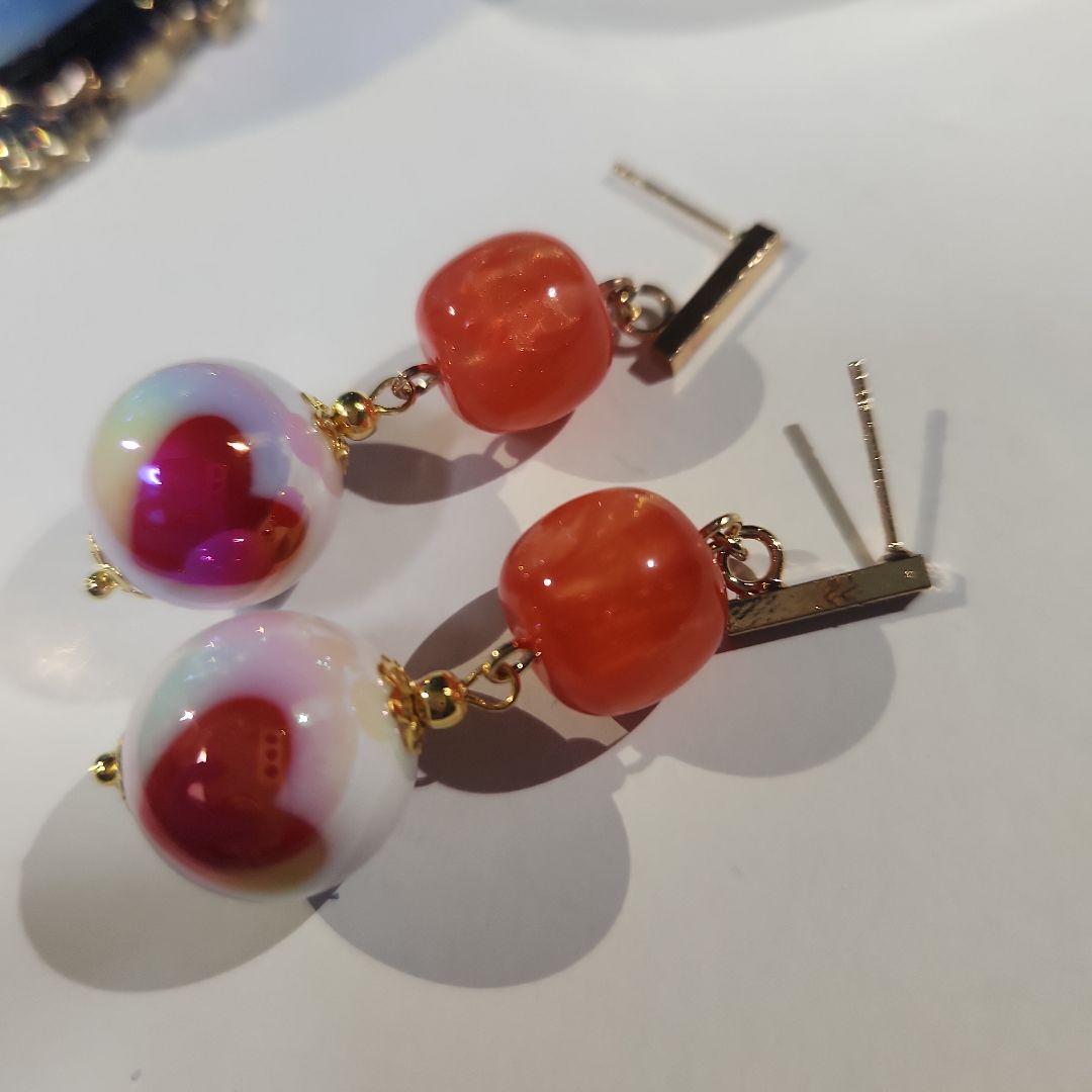 ハンドメイドピアス3288