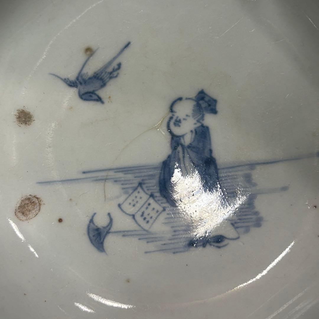 江戸時代　古伊万里　染付八面鉢