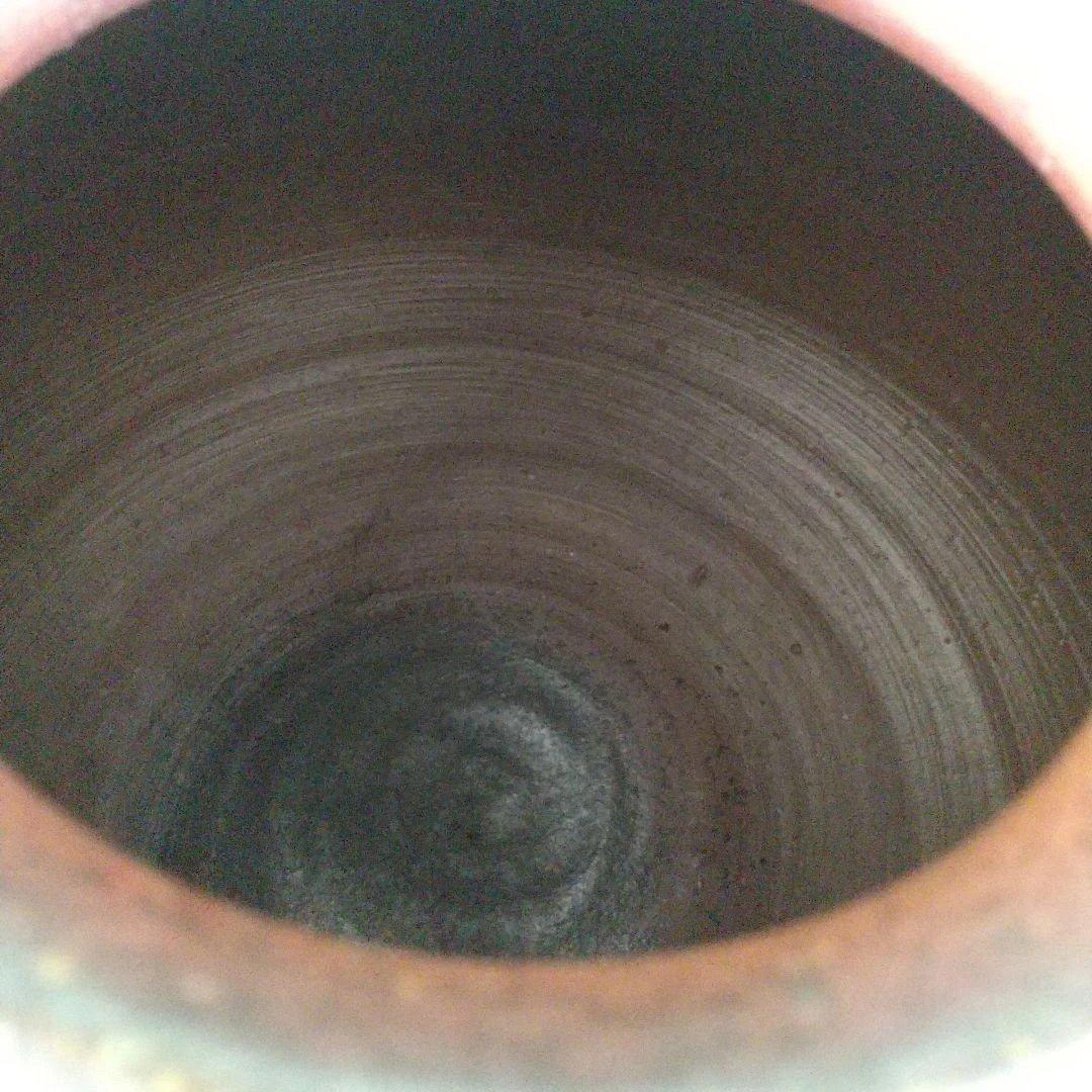 備前焼　花器　壺　大きめ