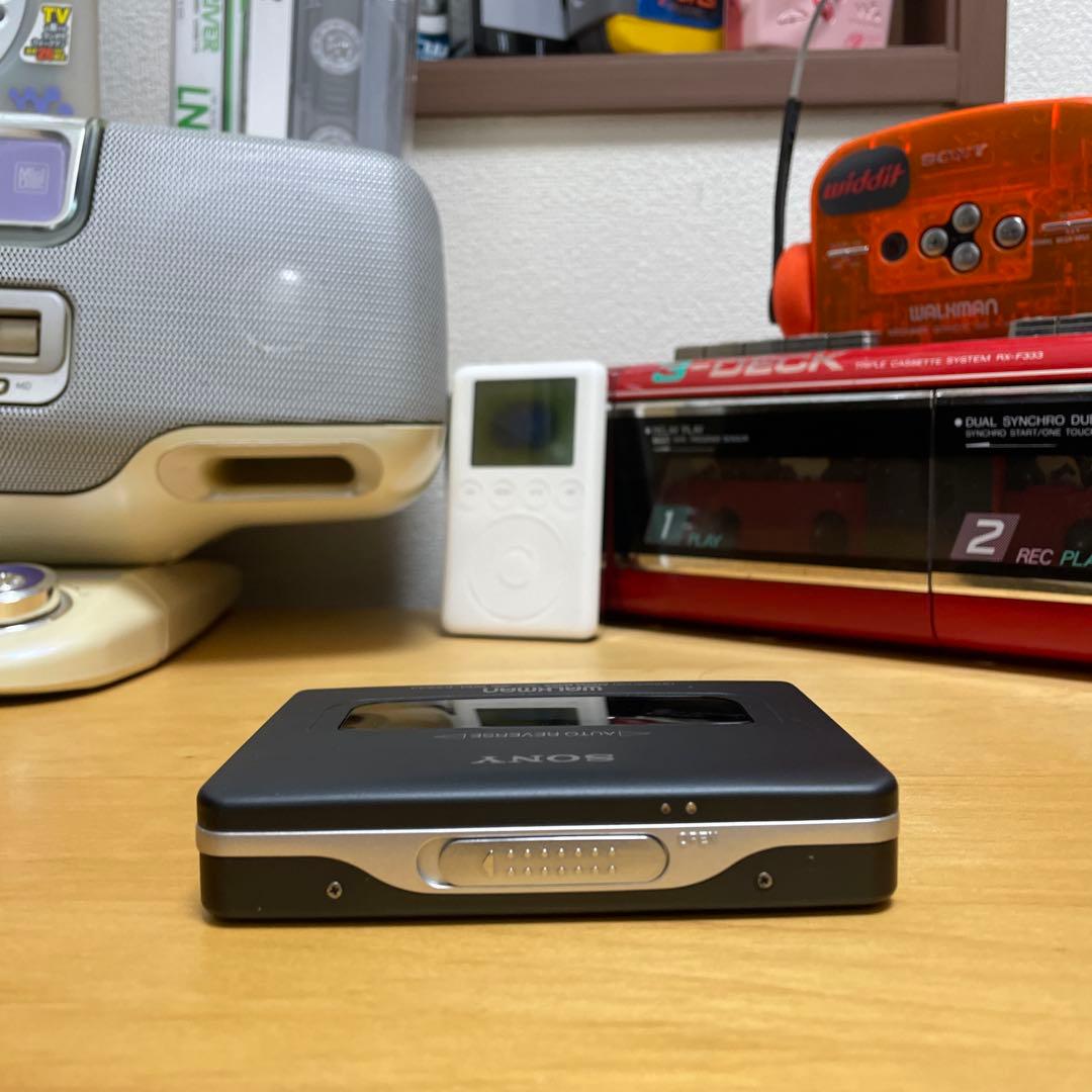 ［整備済現状品］WM-EX633 カセットウォークマン イヤホン、ケース付き